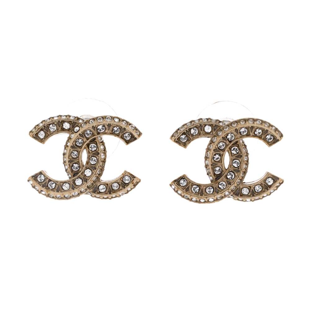 Chanel Cc Stud Earrings Metal With #351214C12B
